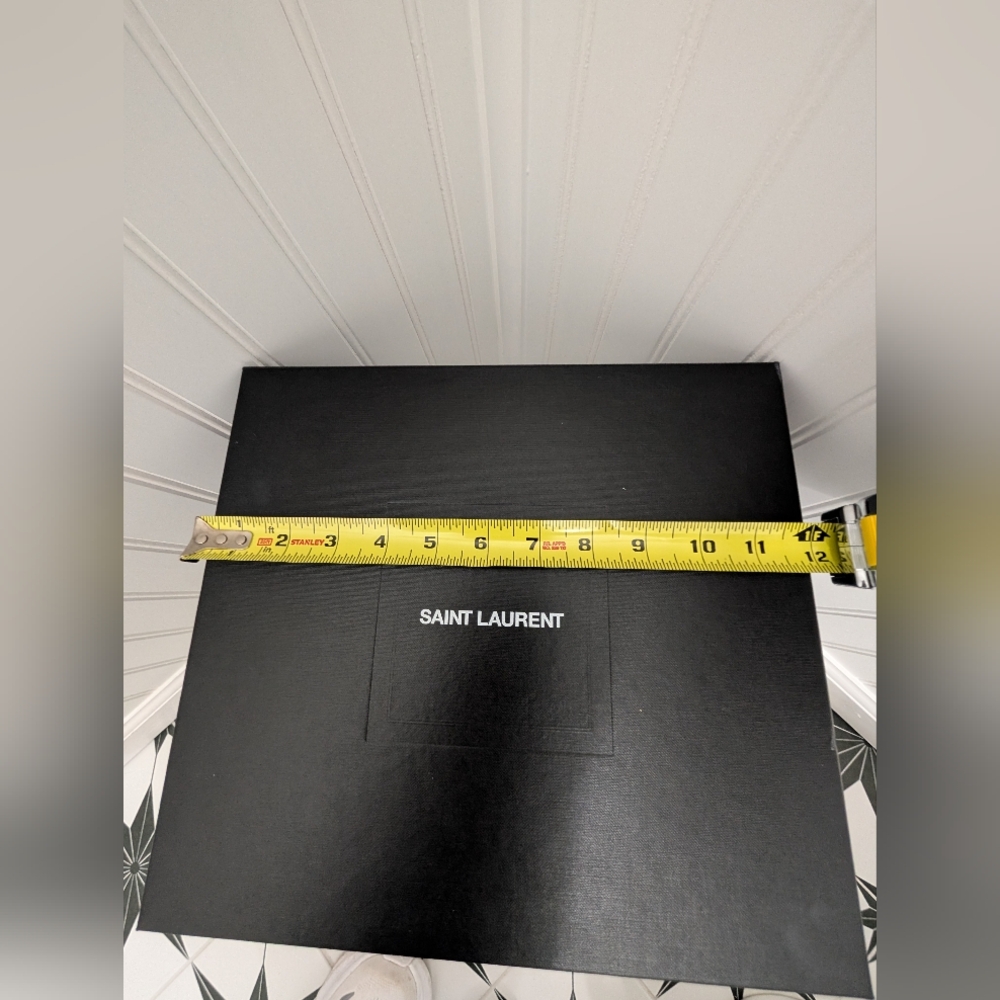 Saint Laurent Black Gift Box With Dust Bag And Branded Shopping Bag - Picture 16 of 16